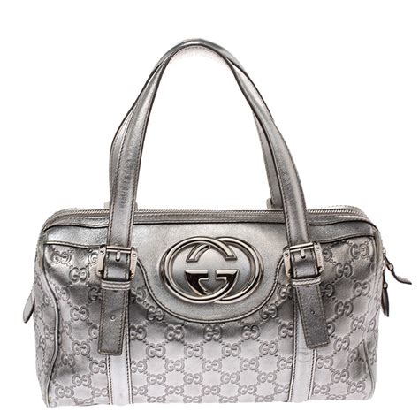 gucci silver handbag|Gucci lucite clutch.